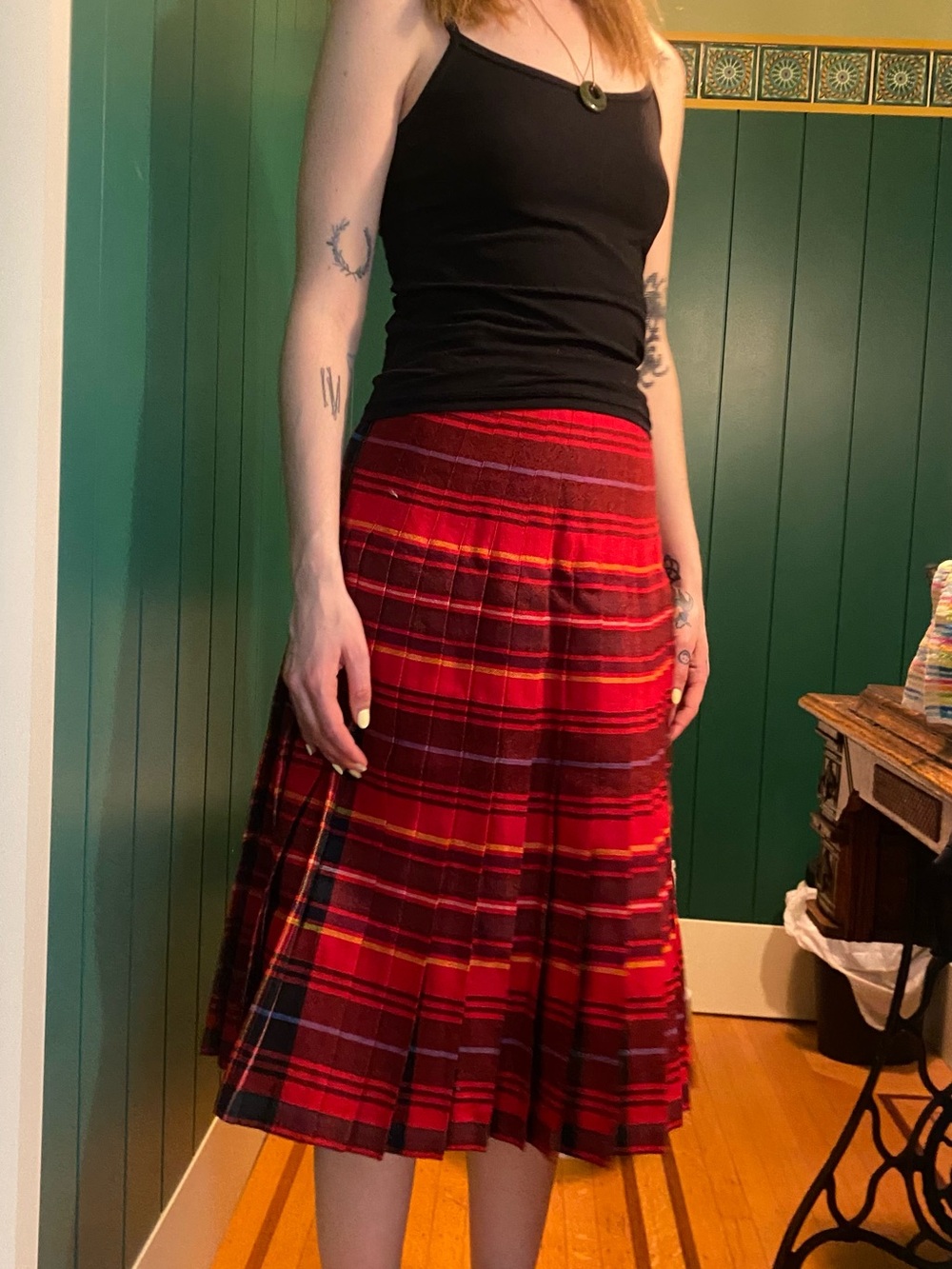 3 wool kilt skirts